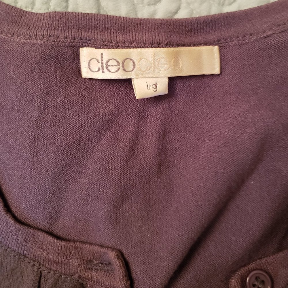 CLEO PETITES GREY RUFFLE CARDIGAN - Picture 2 of 2
